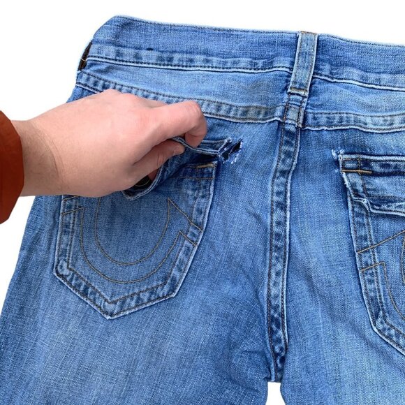 True Religion Jeans Size 33 RICKY Blue - Picture 8 of 11